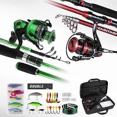 Ghosthorn Graphite Fishing Rod and Reel Combo, Bait Casting Telescoping  Fishing Pole Collapsible Portable Travel Kit with Carrier Bag for  Freshwater Fishing Gift for Men Women - Yahoo Shopping