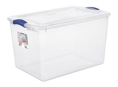 IRIS USA 60-Quart WeatherPro Gasket Clear Plastic Storage Box with