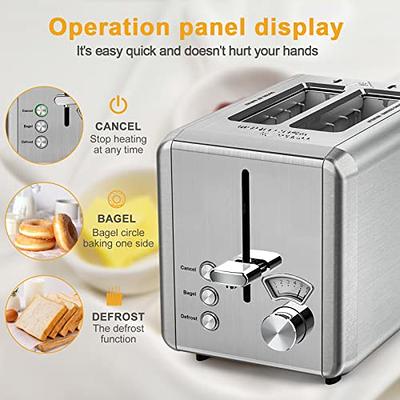 2 Slice Long Slot Toaster with High-Lift Lever Onyx Black