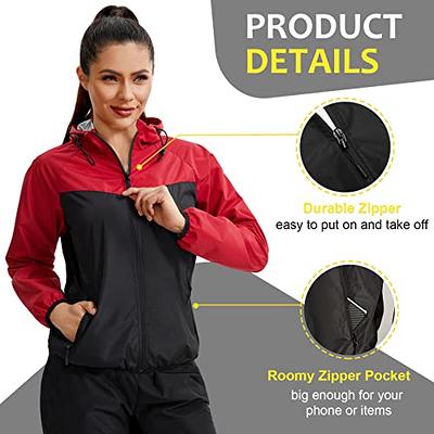 Junlan Sauna Suit for Women Sweat Sauna Pants Weight Loss Jacket Gym  Workout Vest Sweat Suits for Women Black Tops Only X-Large
