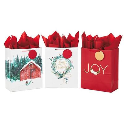 Hallmark 13 Large Christmas Gift Bag Assortment with Tissue Paper