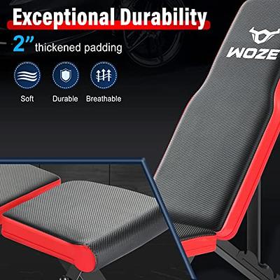 PASYOU Adjustable Weight Bench Full Body Workout Multi-Purpose Foldable  Incline Decline Exercise Workout Bench for Home Gym