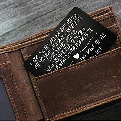 Personalised Leather Card Wallet with Photo Insert | Create Gift Love