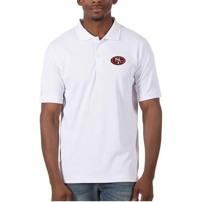 Men's Antigua White San Francisco 49ers Legacy Pique Polo - Yahoo Shopping