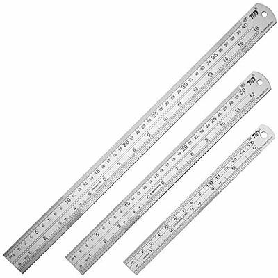 Ruler Metal Straight Edge Ruler Stainless Steel Ruler 6 Inch Ruler Set  Rulers Bulk 6 Pack - Yahoo Shopping