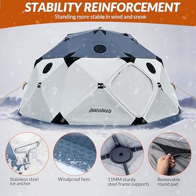 Pop-Up Ice Fishing Tent 2 To 3 Person Portable Ice Shelter with Waterproof  Oxford Fabric for Winter Fishing, Black - Yahoo Shopping