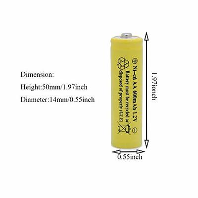 ULN4AASL PILE RECH NICD AA 1.2V 600MAH PK/4 ULTRALAST