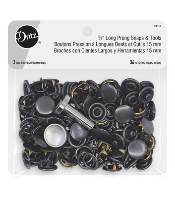 Dritz 5/8 Heavy Duty Snap Fasteners, 6 pc, Black