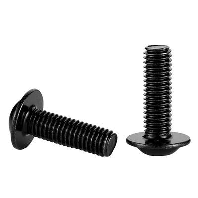 M5-0.8 x 16mm Button Head Socket Cap Screws, Stainless Steel 18-8 (304),  Bright Finish, Fully Threaded, 50 PCS