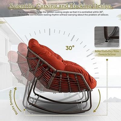 Patio Outdoor/Indoor Red Extra Large Chair Cushion 