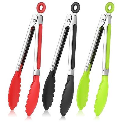 Food Tongs, HL Heavy Duty Stainless Steel Kitchen Tongs for Cooking,  Barbecue, Serving Scissors Tongs - Buffet Pliers 9 Inch