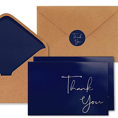 Sweetzer & Orange Essential Blank Thank You Cards with Envelopes and Card  Box. 24 Thank You