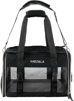 Katziela Luxury Rider Pet Carrier with Removable Wheels and