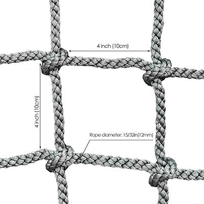 WMLBK Playground Net Climbing Net Nylon Rope Ladder Safety Nets Cargo Rope  Indoor Outdoor Climbing Rope Net for Treehouse Protection Wall Balcony