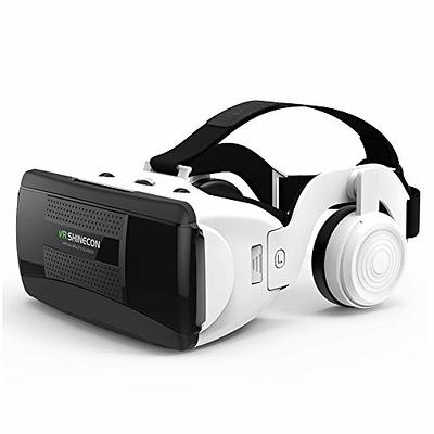 Nalezuns VR Gafas VR Headset PC, batería de 8000 mAh 3D VR Gafas 110° FOV  Accesorios PC Auriculares con retroiluminación LED Ajustable VR Cojín de