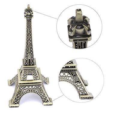 Eiffel Tower Decor for Cake Topper 7 Inch Alloy Metal Gifts Collectible  Figurine for Paris Eiffel Tower Party Decoration,Home Decoration and Cake