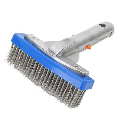 Stainless Steel Wire Floor Brush Head, Multi-Purpose Steel Metallic Wire  Deck Brush, Heavy Duty Brushes for Scrubbing Stains on Concrete, Cleaning