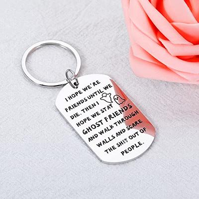 Funny Gifts for Women Men Friends Keychain Friendship Jewelry for Best  Friend Birthday Wedding Leaving Gifts