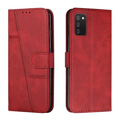 Galaxy A02S 5G Case, For Samsung Galaxy A02S Wallet Case, Takfox Leather  Case ID Cash Credit Card Slots Holder Purse Flip Cover Hard Phone Cases  Cover Kickstand Magnetic Closure & Lanyard 