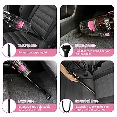 vioview Car Cleaning Detailing Kit Interior Cleaner, 14Pcs Car Cleaning  Supplies with High Power Portable Car Vacuum Cleaner, Detailing Brush Set