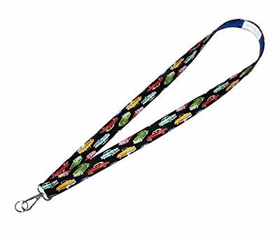 Retro Car Lanyard - Keychain Neck Strap - ID Badge Holder - Black