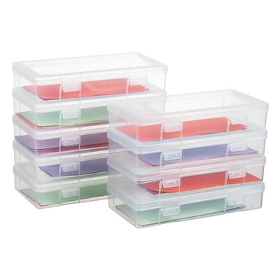 D-GROEE 2/3 Layer Stack & Carry Box, Plastic Multipurpose Portable Storage  Container Box Organizer Storage Box for Organizing Stationery, Sewing, Art
