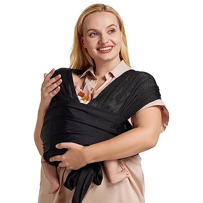 Momcozy Baby Wrap Carrier, Easy to Wear Infant Carrier Slings, Lightweight  Hands Free Baby Sling, Adjustable Baby Carriers for Newborn to Toddler 8-35  lbs, Grey - Yahoo Shopping