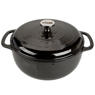 MasterPRO 6 qt. Cast Iron Dutch Oven with Lid, Red