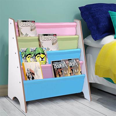 Magazine Rack Floor Stand 5Layer Catalog Literature Rack Bamboo