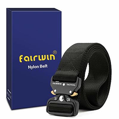 FAIRWIN Tactical Belt, Military Utility Belt Nylon Web Rigger Belt Work  Belt with Heavy-Duty Quick-Release Buckle