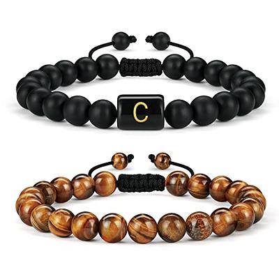 Buy The Tigers Eye Mens Beaded Bracelet | JaeBee Jewelry 8