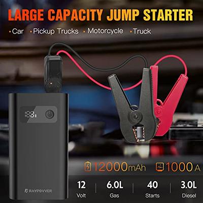 GOOLOO Jump Starter,3000A Peak 12V GP3000 Portable Car Battery