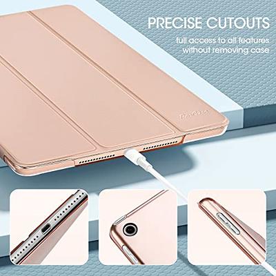 TiMOVO Case for New iPad 9th Generation 2021/8th Gen 2020/7th Gen 2019  (Compatible with Official Smart Cover) - Slim Translucent Frosted Back  Shell