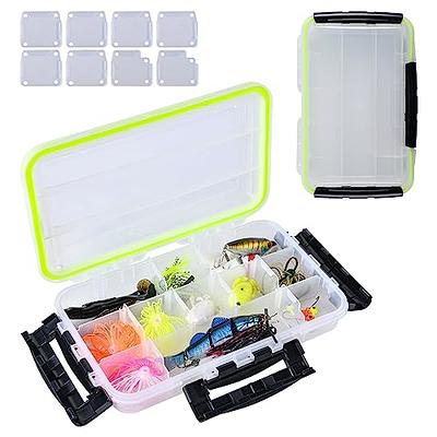 Fishing Tackle BoxSun Protection 3600 3700 Tray Plastic Storage Box With  Adjustable Dividers