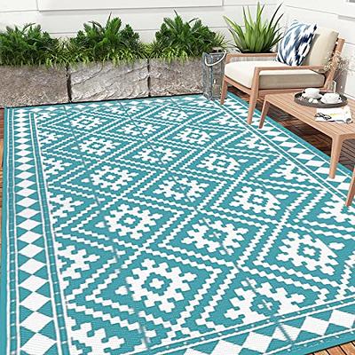 Reversible Outdoor Rugs for Patio Decor 6x9ft Waterproof Portable Outdoor  Carpet Mat Large Plastic Straw Rug Indoor Outdoor Area Rug Floor Mat for  Patio Clearance RV Camping Picnic Beach Backyard - Yahoo