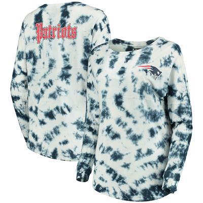 Women's Houston Astros New Era Navy Tie-Dye Cropped Long Sleeve T