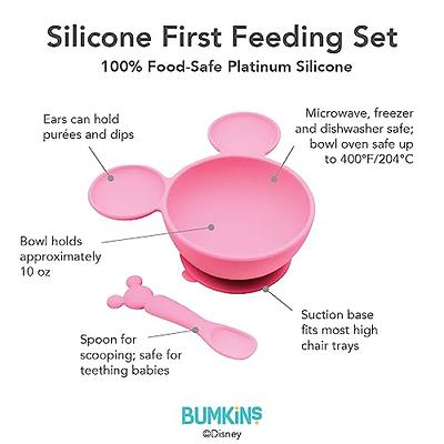 Bumkins Baby Bowls, Silicone Baby Feeding Set, Suction Bowls for Baby and  Toddler with Spoon and Lid, First Feeding Set, Platinum Silicone Bowl for  Babies 4 Months 2-Pack - Yahoo Shopping