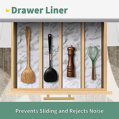 Drawer and Shelf Liners for Kitchen Cabinets Non Slip Marble Shelf