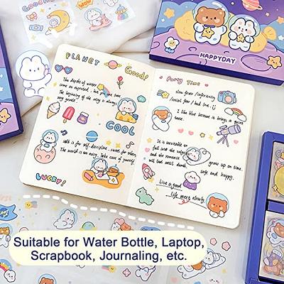 Cute Stickers Waterproof Water Bottle Laptop Scrapbook Vinyl Stickers  Aesthetic Kawaii Clear Stickers Packs for Journaling Gifts for Kids Girls  Boys, Pack of 1000 Pcs/100 Sheets (Space Star Travel) - Yahoo Shopping