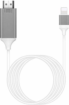 Apple MFi Certified] Lightning to HDMI Adapter for Phone to TV,Compatible  with iPhone,iPad, Sync Screen Connector Directly Connect on HD TV/Monitor/ Projector NO Need Power Supply (White) - Yahoo Shopping