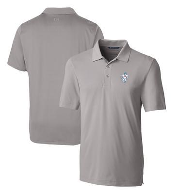 Men's Cutter & Buck Gray Denver Broncos Throwback Logo Forge Stretch Polo