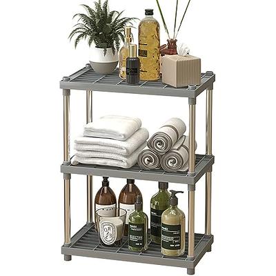 2- Tier Adjustable Bathroom Organizer Countertop: No Tools Quick