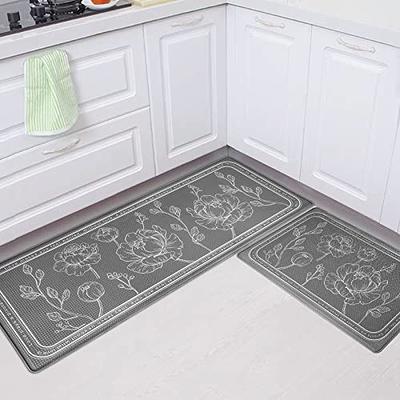 ROTTOGOON Kitchen Floor Mat Set of 2, Cushioned Anti Fatigue Kitchen Mat  17x59+17x29, Non-Slip Waterproof Kitchen Rug, Premium PVC Comfort  Kitchen Mats and Rugs for Kitchen, Office, Home, Laundry - Yahoo Shopping