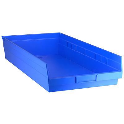 Quantum Storage Single Side Metal Shelving Unit with 48 Assorted Bins —  12Inch x 36Inch x 75Inch Rack Size, Blue, Model QSBU-230240BL - Yahoo  Shopping