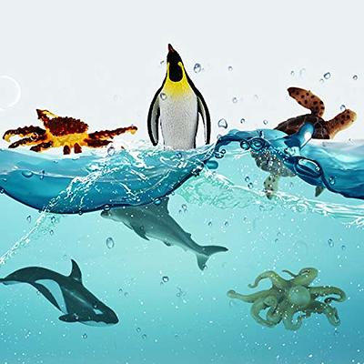 16 PCS Ocean Sea Animal Figures,Mini Sea Life Creatures Toys