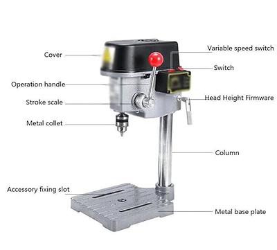 480W Electric Drill Press Machine Small Work Bench Precision