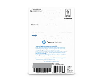 HP Advanced Photo Paper for Inkjet Printers, Glossy, 5 x 7, 66 Lb., Pack  Of 60 Sheets (Q8690A)