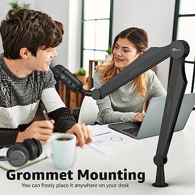 YOUSHARES Microphone Arm - Boom Arm, Microphone Arm Stand Compatible with  Shure SM7B, MV7, Blue Yeti, HyperX QuadCast, Rode, Most Other Mic, 1/4