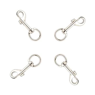 Flag Clamp for Flagpole Rope - Heavy Duty Zinc Alloy Swivel Bolt Snap for  Hanging American Flag, Pet Cage Fastener, Dog Leash Clamp, Key Chain (4  Hooks) - Yahoo Shopping