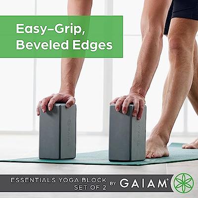 Buy Gaiam Yoga Block - Supportive Latex-Free Eva Foam - Soft Non-Slip  Surface With Beveled Edges For Yoga, Pilates, Meditation - Yoga Accessories  For Stability, Balance, Deepen Stretches (Teal Tonal) Online at